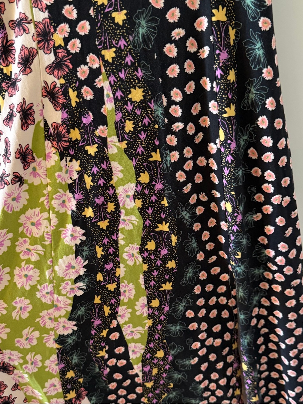 Floral Patchwork Midi Slip Dress - Picture 2 of 3